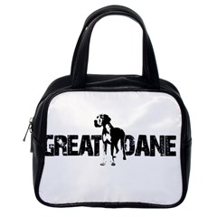 Great Dane Classic Handbags (one Side) by Valentinaart