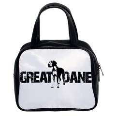 Great Dane Classic Handbags (2 Sides) by Valentinaart