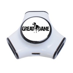 Great Dane 3-port Usb Hub by Valentinaart