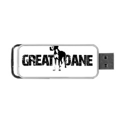 Great Dane Portable Usb Flash (two Sides) by Valentinaart