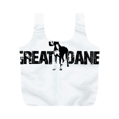 Great Dane Full Print Recycle Bags (m)  by Valentinaart