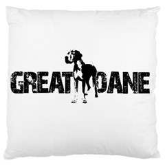 Great Dane Standard Flano Cushion Case (one Side) by Valentinaart