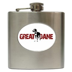 Great Dane Hip Flask (6 Oz) by Valentinaart