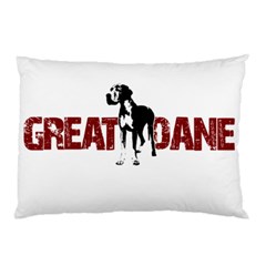 Great Dane Pillow Case by Valentinaart