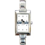 Great Dane Rectangle Italian Charm Watch Front