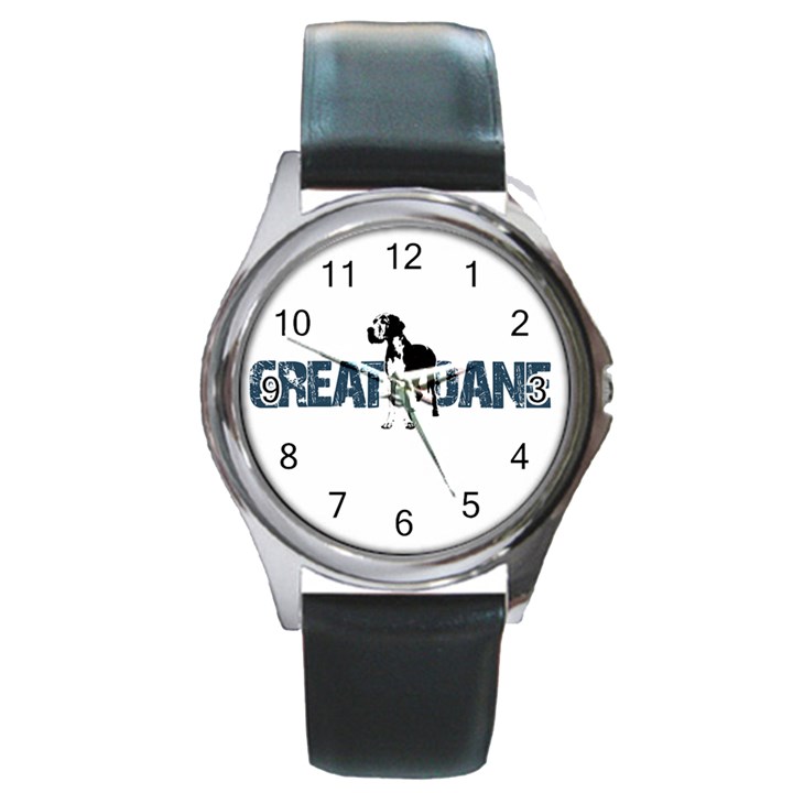 Great Dane Round Metal Watch