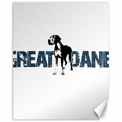 Great Dane Canvas 16  X 20   by Valentinaart