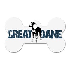 Great Dane Dog Tag Bone (one Side) by Valentinaart