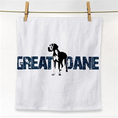 Great Dane Face Towel by Valentinaart