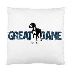 Great Dane Standard Cushion Case (one Side) by Valentinaart