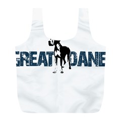 Great Dane Full Print Recycle Bags (l)  by Valentinaart