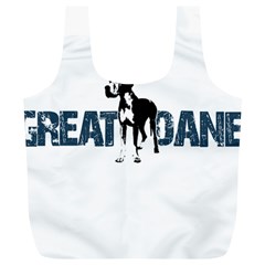 Great Dane Full Print Recycle Bags (l)  by Valentinaart