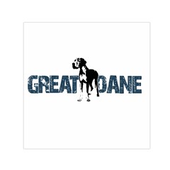 Great Dane Small Satin Scarf (square) by Valentinaart