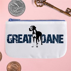 Great Dane Large Coin Purse by Valentinaart