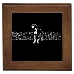 Great Dane Framed Tiles by Valentinaart