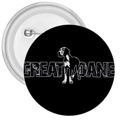 Great Dane 3  Buttons by Valentinaart