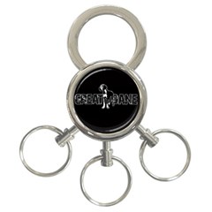 Great Dane 3-ring Key Chains by Valentinaart