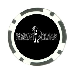 Great Dane Poker Chip Card Guard by Valentinaart