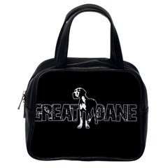 Great Dane Classic Handbags (one Side) by Valentinaart