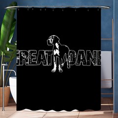 Great Dane Shower Curtain 60  X 72  (medium)  by Valentinaart