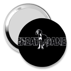 Great Dane 3  Handbag Mirrors by Valentinaart