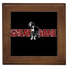 Great Dane Framed Tiles by Valentinaart