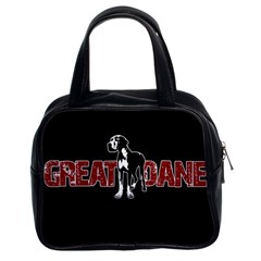 Great Dane Classic Handbags (2 Sides) by Valentinaart