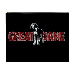 Great Dane Cosmetic Bag (xl) by Valentinaart