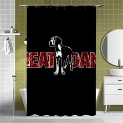 Great Dane Shower Curtain 48  X 72  (small)  by Valentinaart