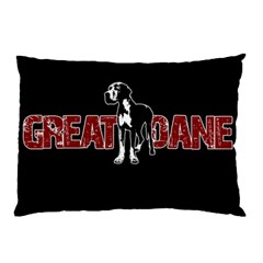 Great Dane Pillow Case (two Sides) by Valentinaart