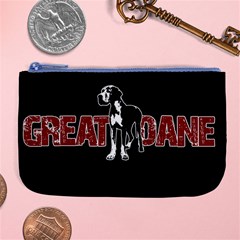 Great Dane Large Coin Purse by Valentinaart