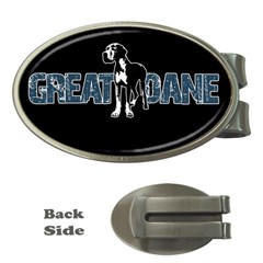 Great Dane Money Clips (oval)  by Valentinaart