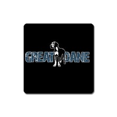 Great Dane Square Magnet by Valentinaart