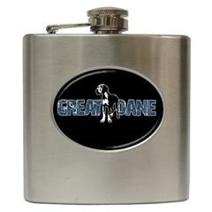 Great Dane Hip Flask (6 Oz) by Valentinaart