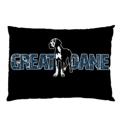 Great Dane Pillow Case by Valentinaart