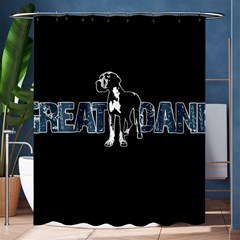 Great Dane Shower Curtain 60  X 72  (medium)  by Valentinaart