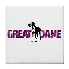 Great Dane Tile Coasters by Valentinaart