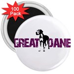 Great Dane 3  Magnets (100 pack) Front