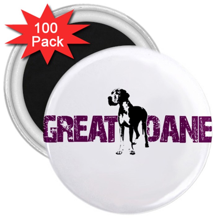 Great Dane 3  Magnets (100 pack)