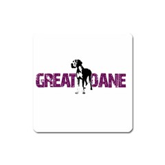 Great Dane Square Magnet by Valentinaart