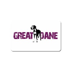 Great Dane Magnet (name Card) by Valentinaart