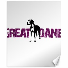 Great Dane Canvas 16  X 20   by Valentinaart