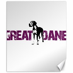 Great Dane Canvas 20  X 24   by Valentinaart