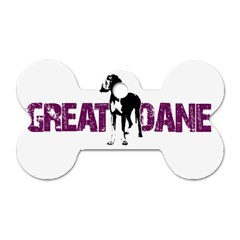 Great Dane Dog Tag Bone (one Side) by Valentinaart