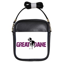 Great Dane Girls Sling Bags by Valentinaart