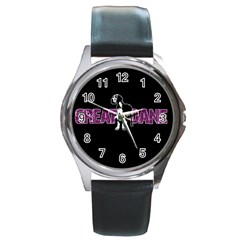 Great Dane Round Metal Watch by Valentinaart