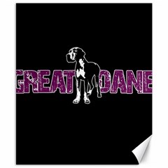 Great Dane Canvas 8  X 10  by Valentinaart