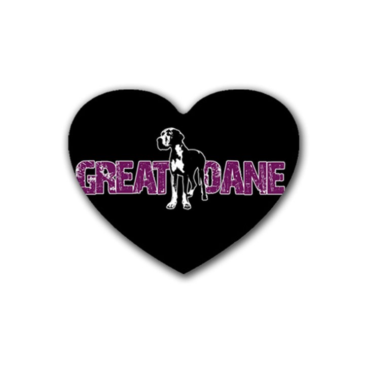 Great Dane Heart Coaster (4 pack) 