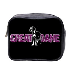 Great Dane Mini Toiletries Bag 2-side by Valentinaart