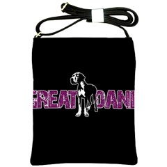 Great Dane Shoulder Sling Bags by Valentinaart